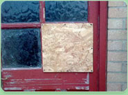 boarded up Whitstable